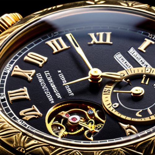 **

Vintage watch auction, close-up, emphasizing details, dramatic lighting, sense of history and value.

**