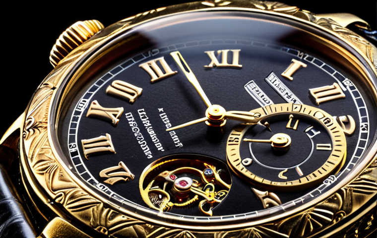**

Vintage watch auction, close-up, emphasizing details, dramatic lighting, sense of history and value.

**